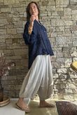 Sabo Boucle Flower Blouse Navy